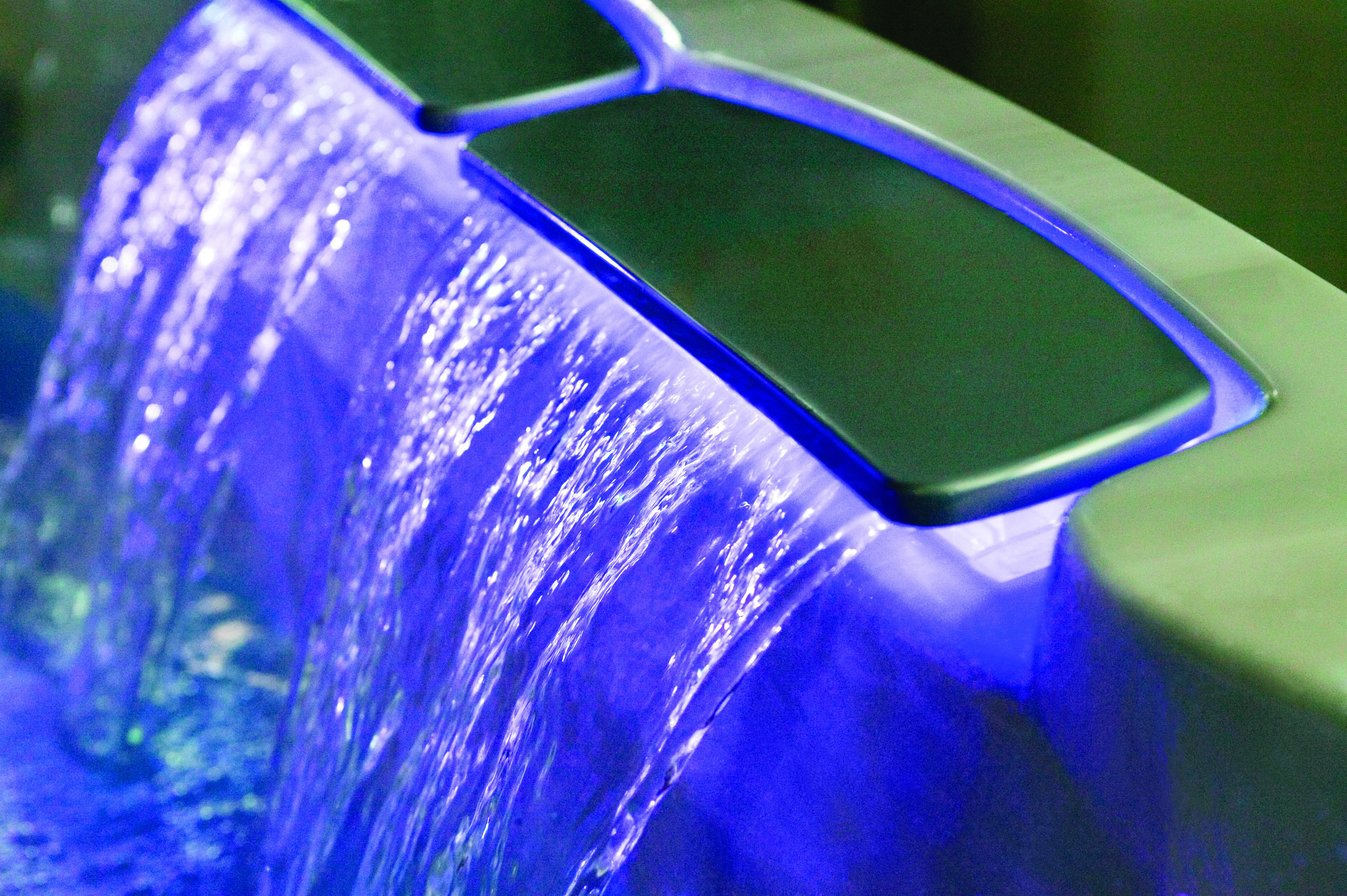 Dual Illuminated Waterfalls